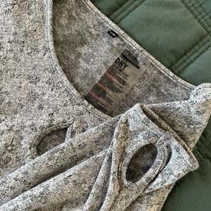 Gymshark gray, crop top in size Large